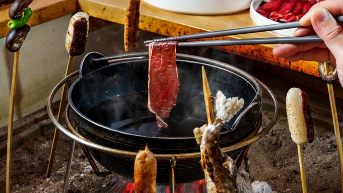 【マグロ5種食べ放題！】湯西川温泉満喫旅！山里の恵み 《鹿肉と鴨肉のしゃぶしゃぶ》